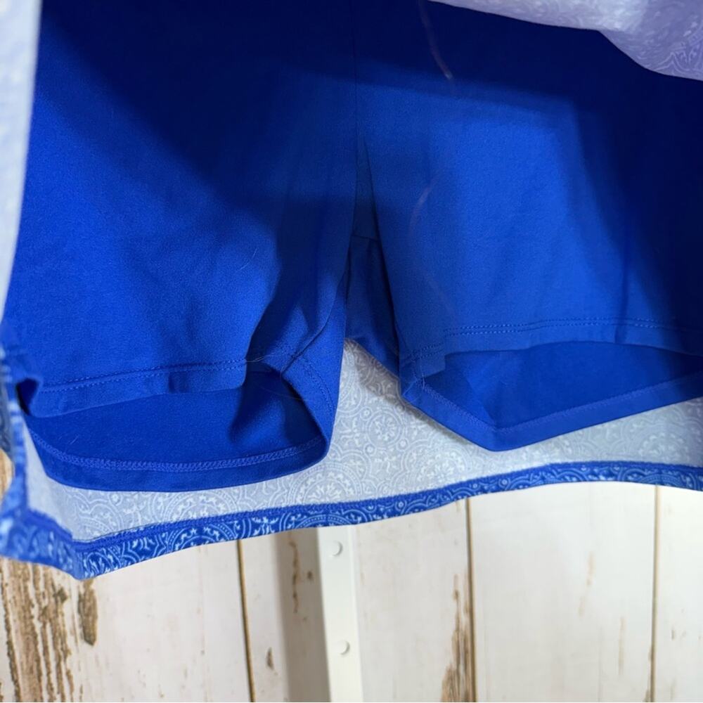 Tranquility by Colorado Clothing, Blue Mini Skirt, Built in shorts. Size Small. - Picture 2 of 5